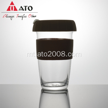 Tazza tal-Kafè tal-Ħġieġ tal-Ħġieġ Tumbler tal-Ivjaġġar tal-Ivvjaġġar